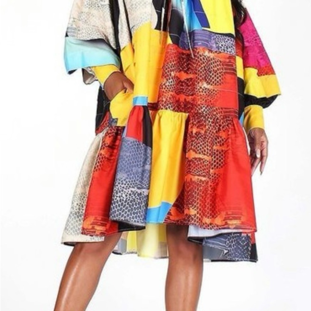 Colorful Patchwork Dress